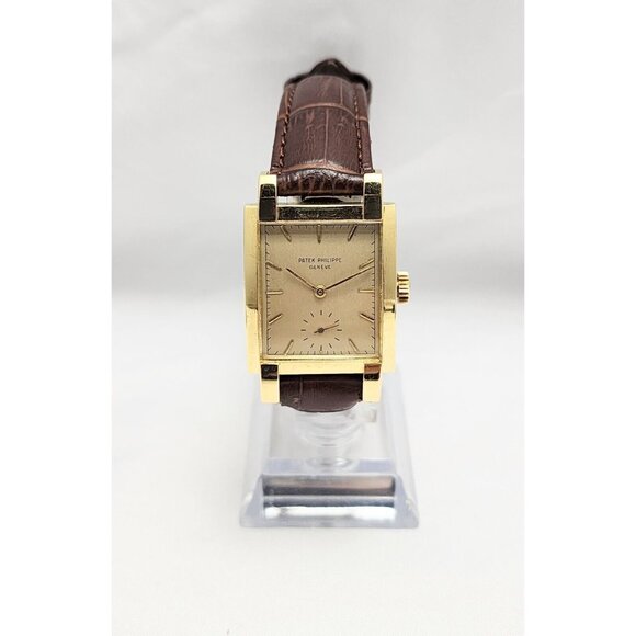 Vintage Patek Philippe 2443 Watch w/ Bold Lugs Circa 1950s 18k Gold 40mm x 26mm - Picture 3 of 16